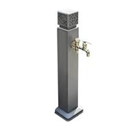 Outdoor Garden Water Column Faucet Stand Vertical Hose Support Frost-Resistant Weatherproof Water Post for Farm Pasture Backyard (Gray 16 X 100 cm / 6.3 X 39 Inches)