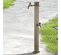 Outdoor Garden Water Column Faucet - Vertical Stainless Steel Retro Water Dispenser for Irrigation & Car Washing (Black B) - Durable & Stylish Garden Feature
