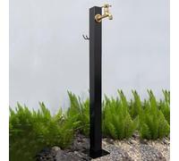 Outdoor Garden Water Column with Faucet - Freestanding Square Design, Easy Installation for Parks & Gardens