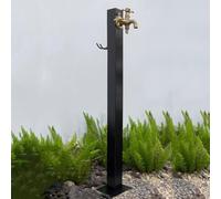 Outdoor Garden Water Column with Faucet - Freestanding Square Water Station, Thick Base for Easy Installation, Ideal for Gardens & Parks