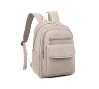 Outdoor Gear Women's Large Waterproof Cotton Nylon Backpack with iPad Pocket in Beige | Size: Medium Outdoor Gear Beige Medium