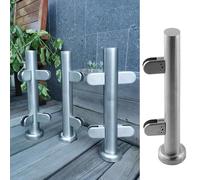 Outdoor Glass Railing Post - Terrace Railing Hardware Kit Glass Panel Support Glass Fence Post (Color: S) - Ideal for Decks and Balconies