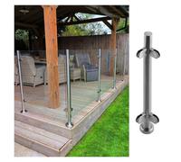Outdoor Glass Railings Balustrade, Heavy Duty Safety Fence Column for Modern Home and Commercial Decking Patio