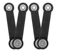 Outdoor Glider Bench Arm Brackets Iron for Patio Rockers | Glider Hardware Replacement, Black Iron Parts, Smooth Outdoor Operation, Easy Install for Bench and Chair