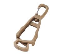 Outdoor Glove Clip Anti Lost Multipurpose Hook for Outdoor Belt Loop Glasses Khaki, 10.5x3.5x1.5cm