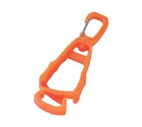 Outdoor Glove Clip Anti Lost Multipurpose Hook for Outdoor Belt Loop Glasses Orange, 10.5x3.5x1.5cm