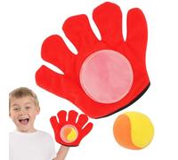 Outdoor Gloves Catch Ball Toy,Beach Toss Catch Toy Set Beach Ball Gloves Paddle | Suction Cup Toys Sticky for Parents, Children