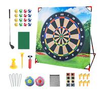 Outdoor Golf Game,Golf Practice Mat Indoor Putting Set - 4 in 1 Sports Trainer Golfing Equipment for Practice Indoor Golfers Outdoor Kids Teen Children Girls Adults