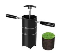 Outdoor Golf Games, Standard Handle Tool for Garden Backyard Training Outdoor Lawn Game with Smooth Cutting, Ideal for Portable Holes Drill, Golfs Course, Alloy Black, Storage Bag