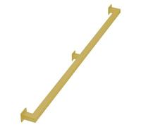 Outdoor Grab Handles | Gold Stairs Handrail Railing | 1FT-20FT Staircase Banister Hand Rails| External Outside Wall Mounted Stairs Rail Support Kit, 1m 1.5m 2m 2.5m 3.6m Stairway Railing(18ft/5.4m)