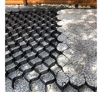 Outdoor Gravel Stabilizer Grid - 2"/5cm Tall Permeable Paver System for Driveway Walkway Backyard 5X7m/16.4X23ft Ground Grid Solution