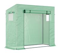 Outdoor Greenhouse Poly Tunnel Plants Reinforced Top Cover 1.98 X 0.77 X 1.49 M