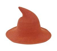 Outdoor Halloween Decor Halloween Window Lights Foldable Women’ s Witch Hat The Must Have Travel Companion For A Unique And Stylish Party Decorations for Men (Orange, One Size)
