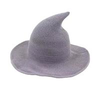 Outdoor Halloween Decor Halloween Window Lights Foldable Women’ s Witch Hat The Must Have Travel Companion For A Unique And Stylish Party Decorations for Men (Grey, One Size)