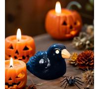 Outdoor Halloween Decoration 50 Pcs Miniature Figurines Mini Resin Figures Black Summer Tiny Resin Animals for Halloween Scene Light (A, 2. 3x1. 4cm)