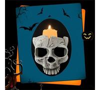 Outdoor Halloween Decorations Halloween Skeleton Wall Candlestick Decoration Gothic Style Decorative Skeletons Perfect For Creating A Eerie Atmosphere. Perfect For Indoor (B, 14. 5x10x6cm)