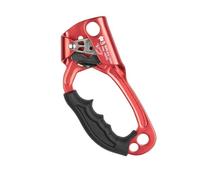 Outdoor Hand Rock Climb Ascender Rappelling Gear with Elastic Spring Mountaineering 8-12 mm Rope for Searching Rescue Red Left