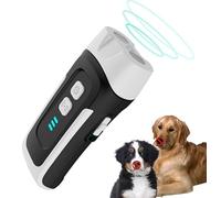 outdoor Handheld Dog Repellent Trainer for Dogs Rechargeable Dog Barking Device with Ultrasonic & Beep,Stop Dog Barking for Small Medium Large Dogs,3 in 1 Anti Barking Device with LED Flashlight