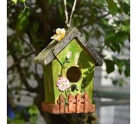 Outdoor Hanging Bird Nest Outdoor Nest Resin Ornaments Hummingbird House Bird Lover Gift Hummingbird Bluebird Swallow Wren Birds Robins Bird House Hanging Birds House