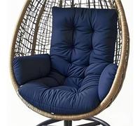 Outdoor Hanging Chair Cushion, Garden Cushion for Hanging Swing Hanging Basket Seat Cushion Washable Rocking Chair Hammock Seat Cushion for Hanging Basket Seat Cushion,Dark blue