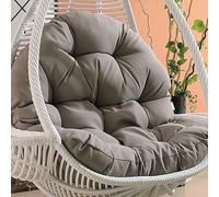 Outdoor Hanging Chair Cushion Replacement Cover Washable Polyrattan Swing Seat Pad for Egg Chair Dark Gray Seat Cushion for Patio & Garden Use