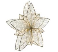 Beliani Outdoor Hanging Decoration LED HOFSOS Star 50 cm Silver, Silver