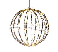 Outdoor Hanging Lighted Sphere,Christmas Led Lighted Balls,Frame Lighted Balls,Christmas Lighted Sphere Balls Outdoor,Fold Flat Metal Frame Large Ball Lights For Garden Patio Patio Decor