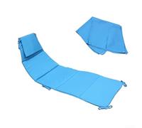 Outdoor Hanging Lounge Chair Replacement Cover with Sunshade, Waterproof Fabric Pad for Curved Floating Porch Swing, Soft Polypropylene Fill Cushion(blue)
