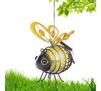 Outdoor Hanging Solar Bee Lights - Bee Sun-Powered Lights | LED Critters Lantern | Sun-Driven Little Animal Pathway Lamp | Inssect Pathway Lamp for Garden, Patio, Yard, Courtyards, Backyard, Balcony
