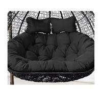 Outdoor Hanging Swing Chair with Thick Washable Cushion, 2-Person Wicker Replacement Swing for Home Decoration, Indoor/Outdoor Use (Cushion Only, Size: 150 x 110 cm, Color: C)