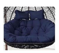 Outdoor Hanging Swing with Thick Washable Cushion, 2-Person Wicker Replacement Swing for Indoor/Outdoor Home Decor (Cushion Only) (Size: 150x110 cm, Color: A)