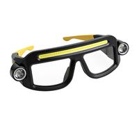 Outdoor Headlamp - LED Rechargeable Waterproof Light, Glasses Compatible Flashlight, Hiking Gear Equipment | Head Lighting System, Rechargeable Camping Lamp Device, for Night Cycling Exploration Kit
