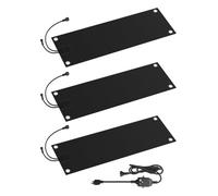 Outdoor Heated Snow Ice Melting Mats with Power Cord Graphene Heated Outdoor Mats No-Slip Rubber Winter Backyards Sidewalks Stairs 3IN/H Speed Snow,1Pcs,304.8 × 38.1 cm