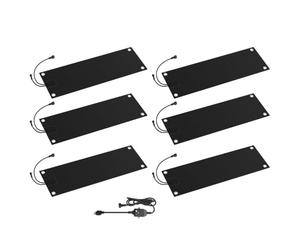 Outdoor Heated Snow Ice Melting Mats with Power Cord Graphene Heated Outdoor Mats No-Slip Rubber Winter Backyards Sidewalks Stairs 3IN/H Speed Snow,1Pcs,304.8 × 38.1 cm