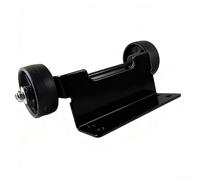 Outdoor Heater Wheel Set for Pyramid For Glass Tube Models with Nylon Rolling and Iron Support Bracket (Black)