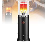 Outdoor Heater with Tilt Safety Shut-Off & Push-Button Ignition, Mobile Commercial Patio Heater for Restaurant and Deck - Natural Gas