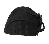 Outdoor Helmet Bag, Nylon Waterproof Bike Helmet Bag Large Capacity for Hiking (Black)