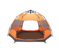 Outdoor hexagonal automatic big tent, 5-9 people double-layer rainproof camping picnic tent