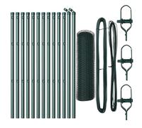 Outdoor Hexagonal Fence Ground Fix Mesh Garden Terrace Barrier Posts vidaXL