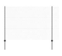Outdoor Hexagonal Fence with Post Mesh Panel Barrier Garden Modern vidaXL