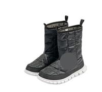 Outdoor High-heeled Warm Down Shoes 95% White Goose 700FP High Tube 5℃~-5℃ Snow Boots For Outdoor(M)