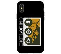 Outdoor Hiking Camper Compass Practical Tools Case for iPhone X/XS