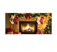 Outdoor Holiday Garage Flag, Merry Christmas Santa Banner Garage Flag, For Easy Hanging On Garages Door Fence Wall For Seasonal Display (B)