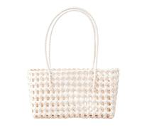 Outdoor Hollow Woven Basket Bag With Handle For Daily Use | Easy Care Smooth Surface Resists Mess And Makes Cleanup Fast After Outdoor Splash Or Dust