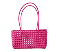 Outdoor Hollow Woven Basket Bag With Handle For Daily Use | Easy Care Smooth Surface Resists Mess And Makes Cleanup Fast After Outdoor Splash Or Dust