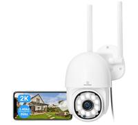 Outdoor Home 2.4G/5G WiFi Surveillance Security Cameras, with Two-way Audio, Motion Detection, Color Night Vision, Family Sharing, IP66Waterproof, 360°View, Cloud Storage/SD Card Storage (3MP)