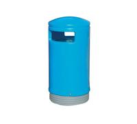 Outdoor Hooded Top Bin 75 Litre Blue 321772