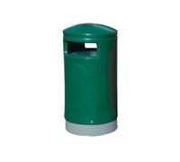 Outdoor Hooded Top Bin 75 Litre Green
