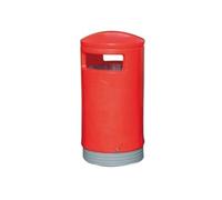 Outdoor Hooded Top Bin 75 Litre Red