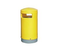 Outdoor Hooded Top Bin 75 Litre Yellow 321774